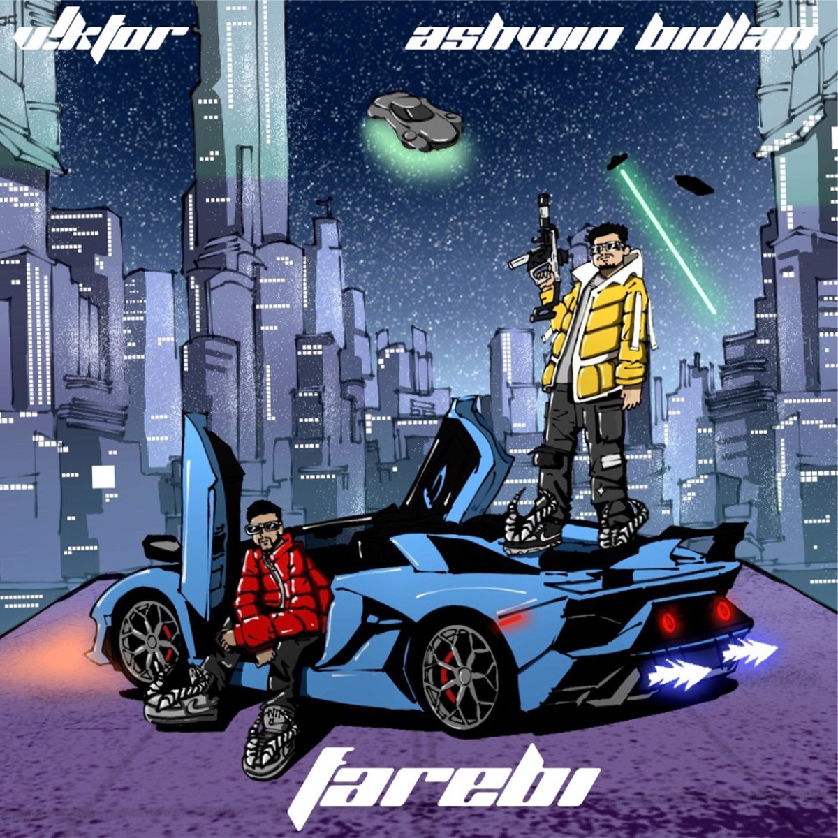 Farebi - Single by V!KTOR, Ashwin Bidlan & Dheeru Khola album cover