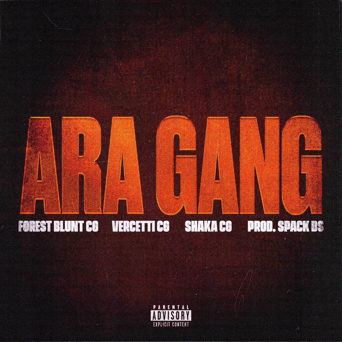 ARA GANG (feat. Shaka CG, Forest Blunt & Spack DS) - Single by Central Gang, WIG & Vercetti CG album cover