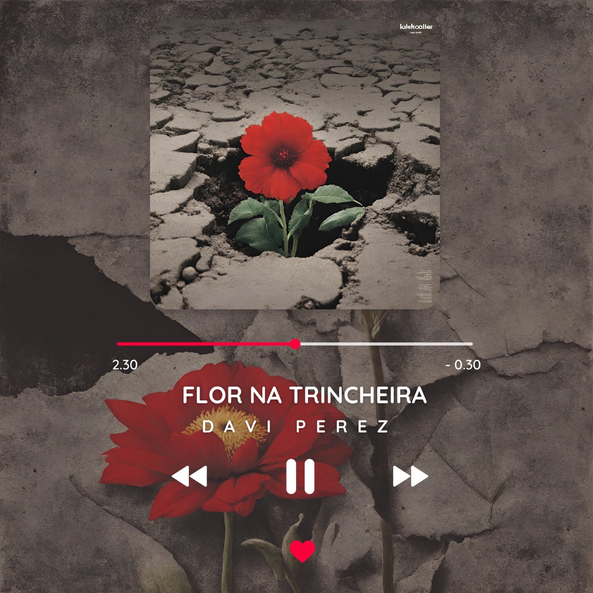Flor na Trincheira - Single by Davi Perez album cover