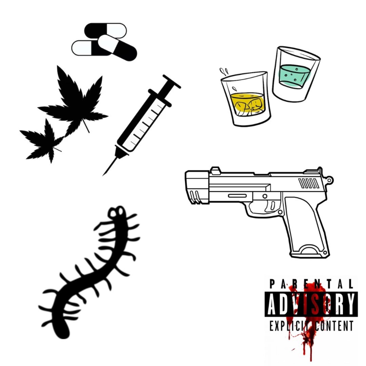 Drogas, Goles, Vermes e Armas de Fogo - Single by ChaRo album cover