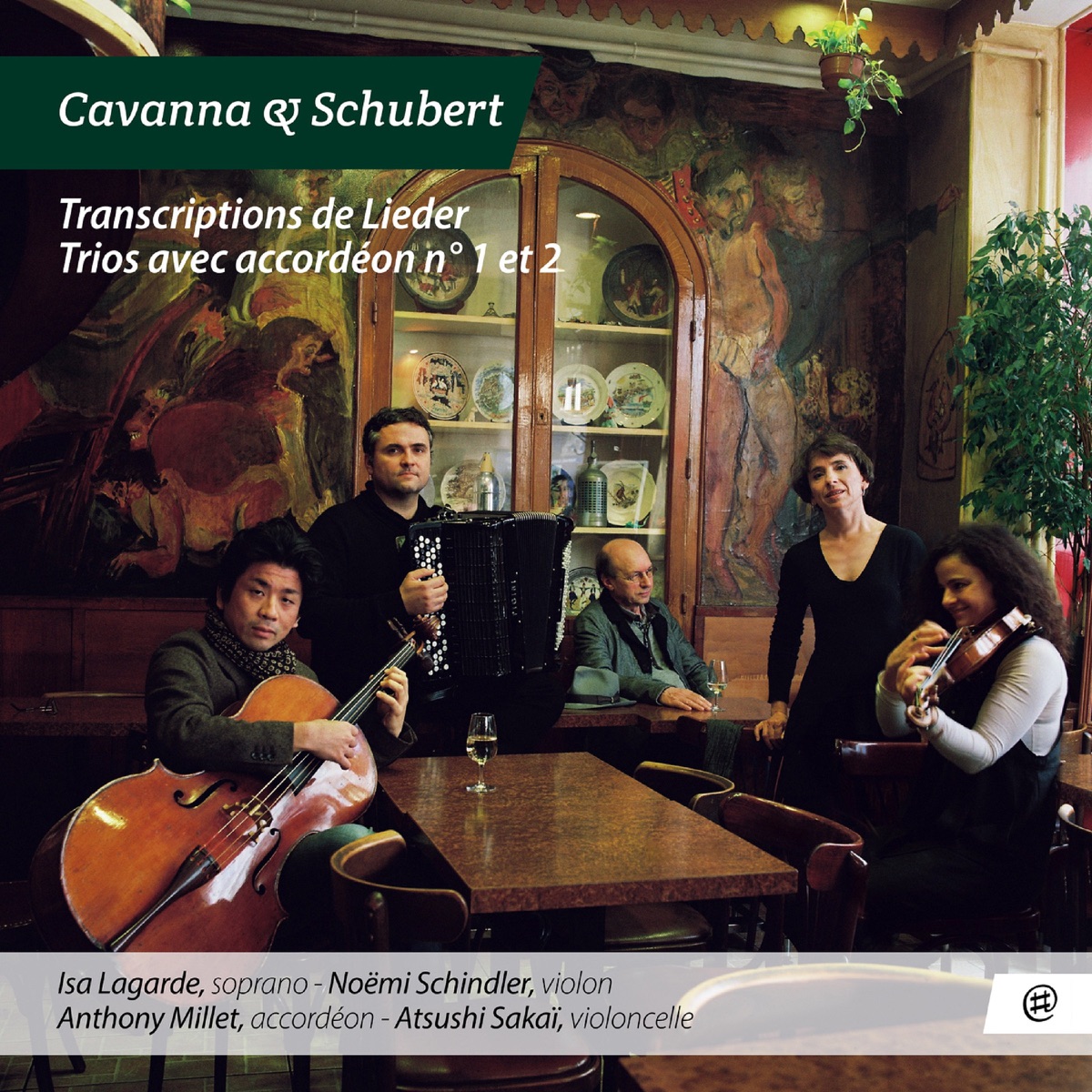 Cavanna & Schubert: Transcriptions de Lieder - Trios avec accordéon Nos. 1 & 2 by Isa Lagarde, Anthony Millet, Noëmi Schindler & Atsushi Sakaï album cover