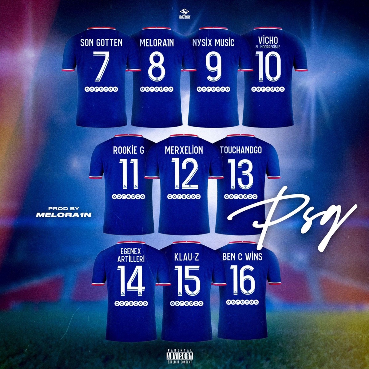 Psg - Single by Melora1n, Klau-Z, Nysix Music, Ben C. Wins, Merxelion, Touchandgo, ROOKIE G, Vicho El Incorregible, Egenex Altileri & Son Gotten album cover