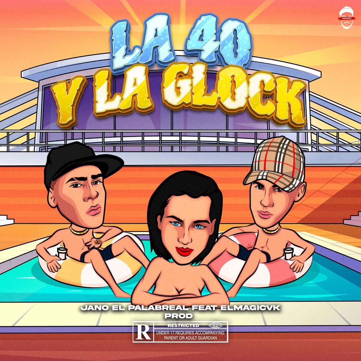 La 40 y la Glock (feat. Elmagicvk) - Single by Jano el Palabreal album cover