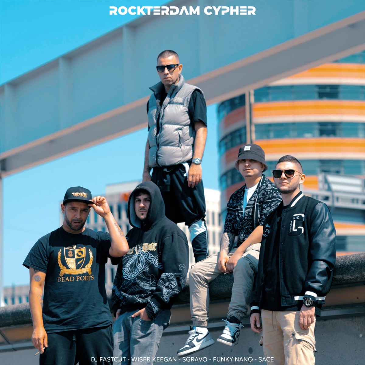 Rockterdam Cypher (feat. Sgravo & Sace) - Single by Dj Fastcut, Wiser Keegan & Funky Nano album cover