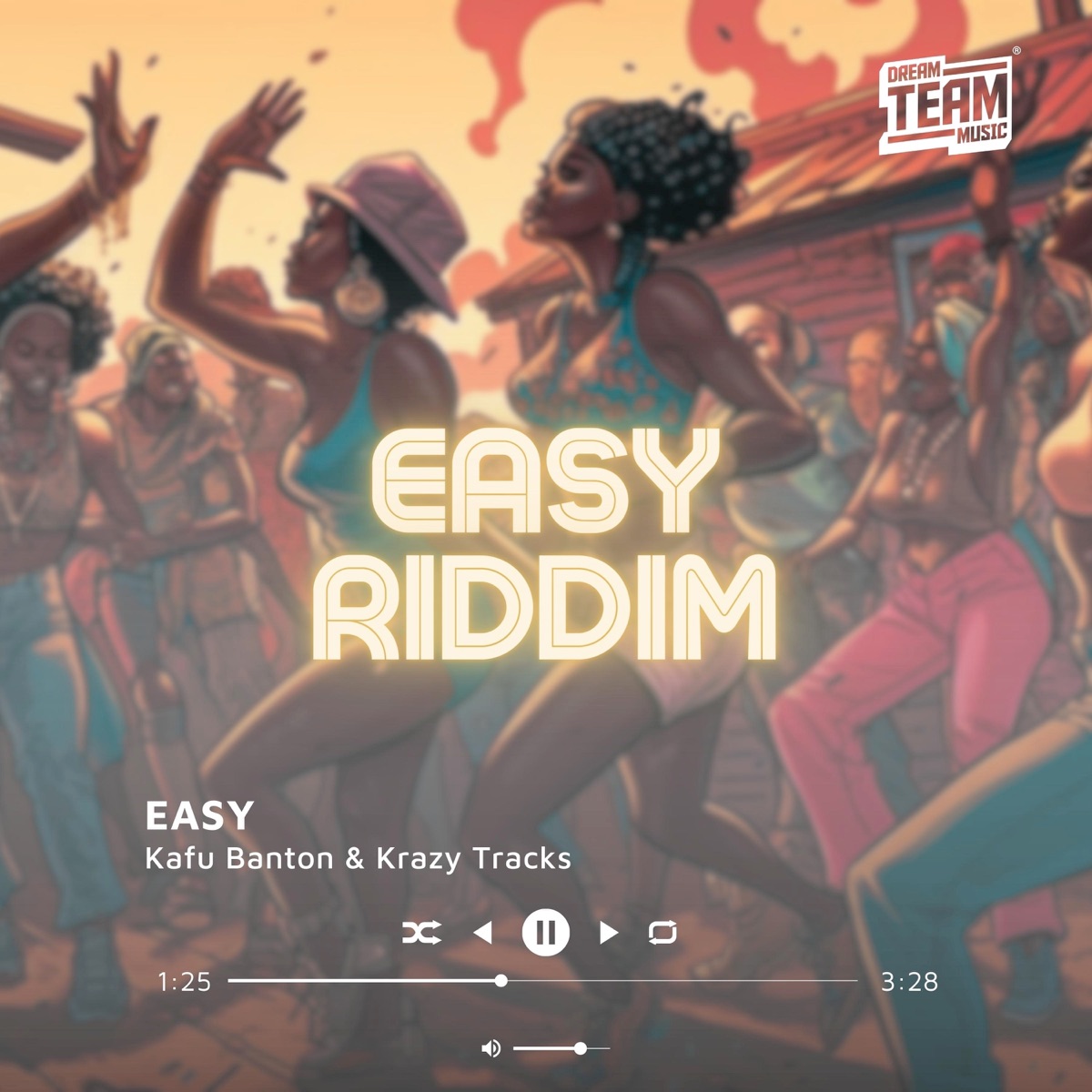 EASY (Easy Riddim) - Single by Krazy Tracks & Kafu Banton album cover