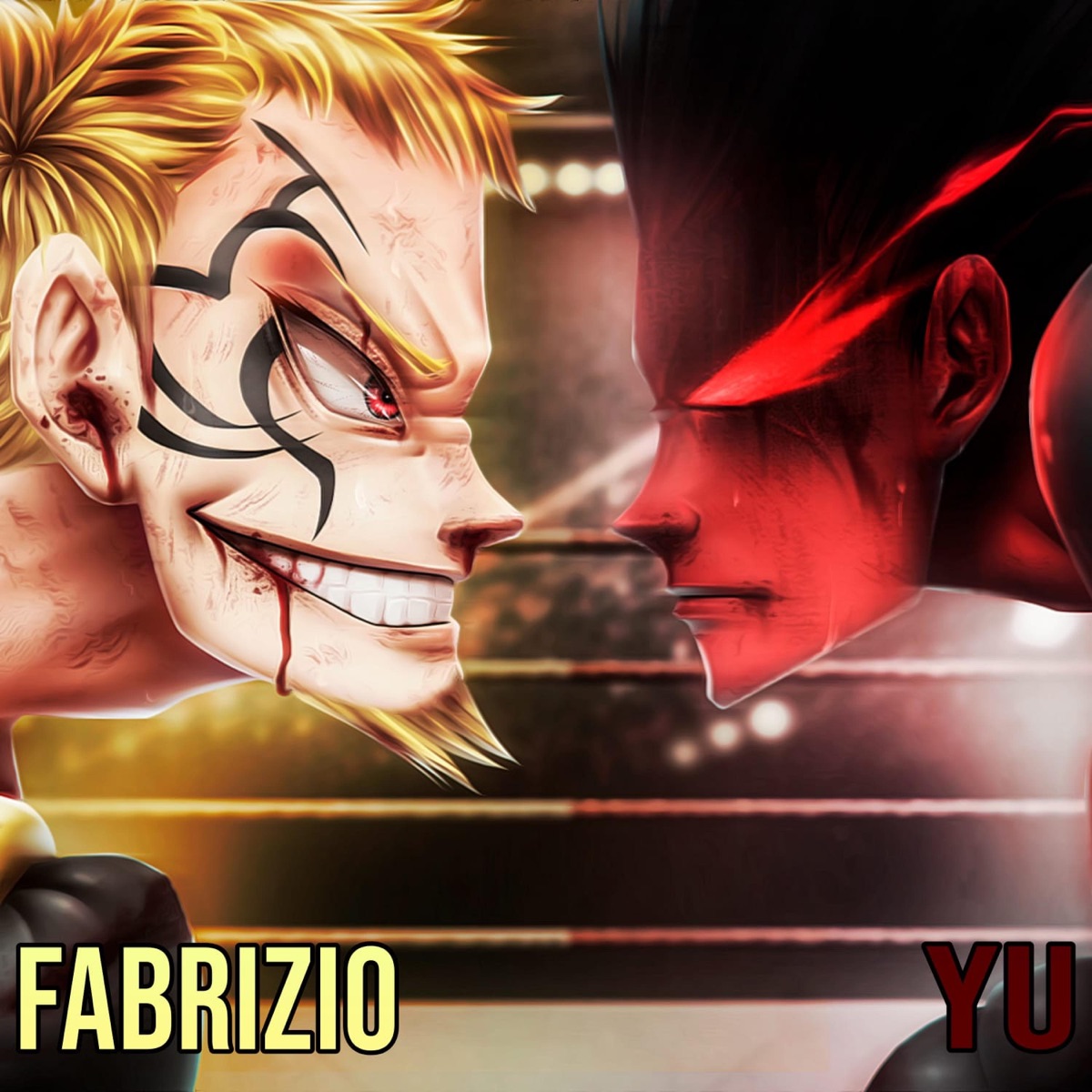 Yu vs Fabrizio Santorino Rap. Ojo por Ojo (feat. MegaR) - Single by Bynmc album cover