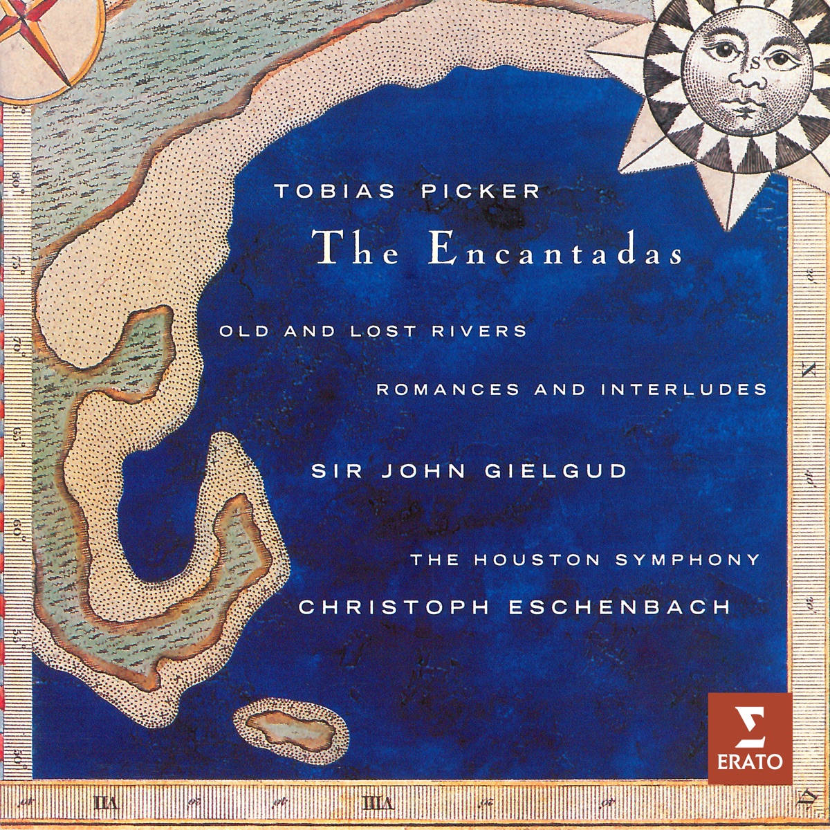 Picker: The Encantadas, Old and Lost Rivers & Romances and Interludes by Christoph Eschenbach, John Gielgud & Houston Symphony album cover