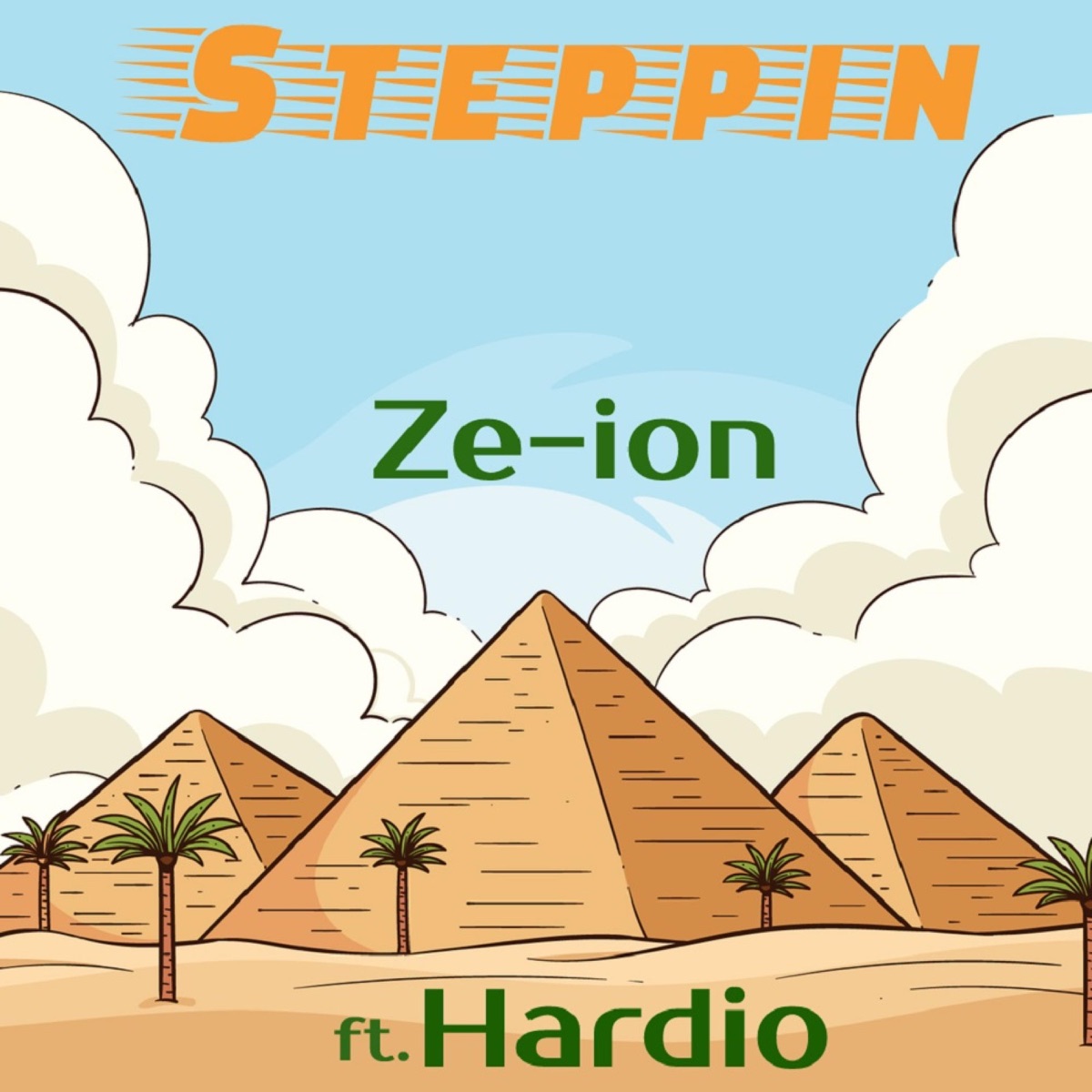 Steppin - Single by Ze-Ion & Hardio album cover