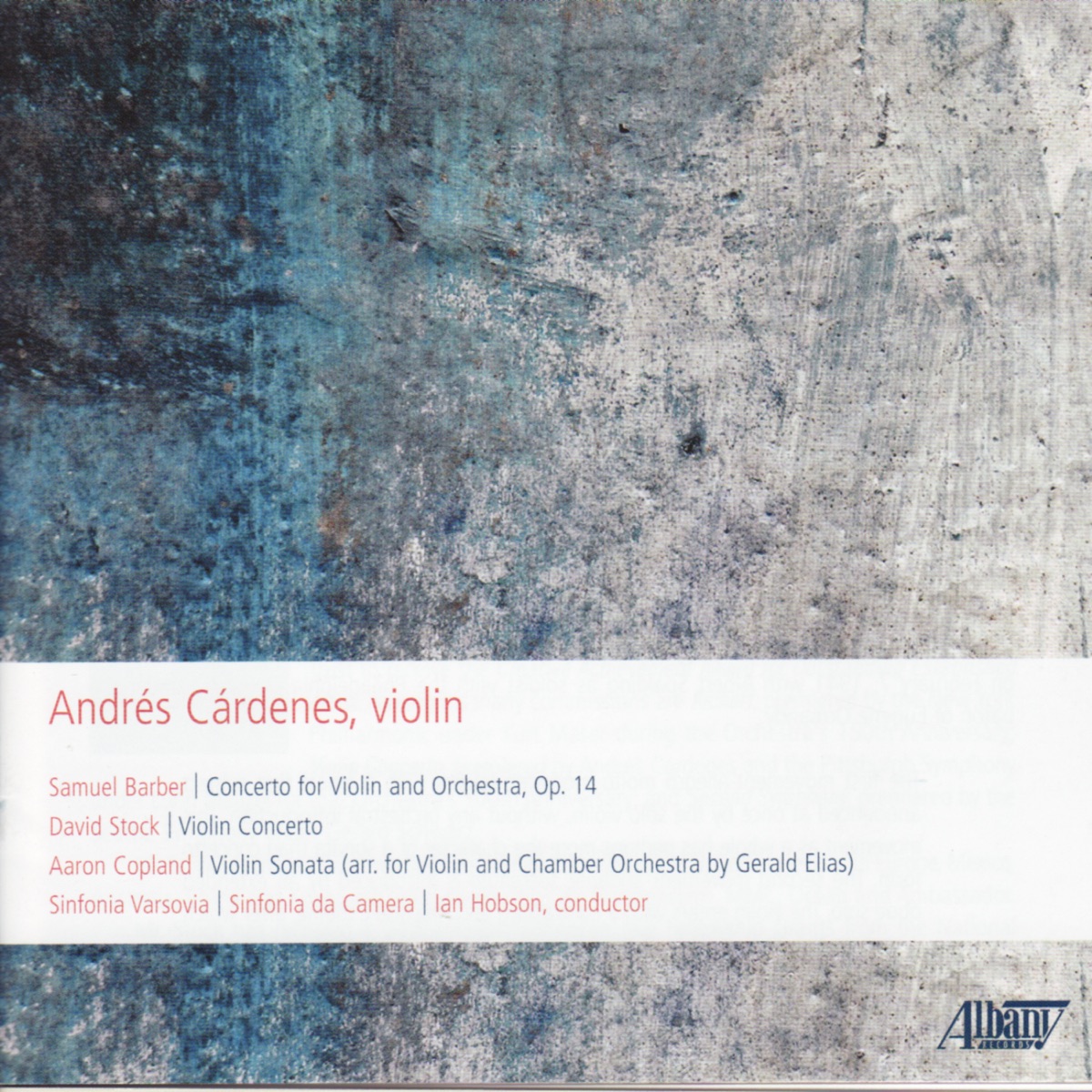 Andrés Cárdenes Performs Violin Concertos by Andrés Cárdenes, Sinfonia Varsovia, Sinfonia Da Camera & Ian Hobson album cover