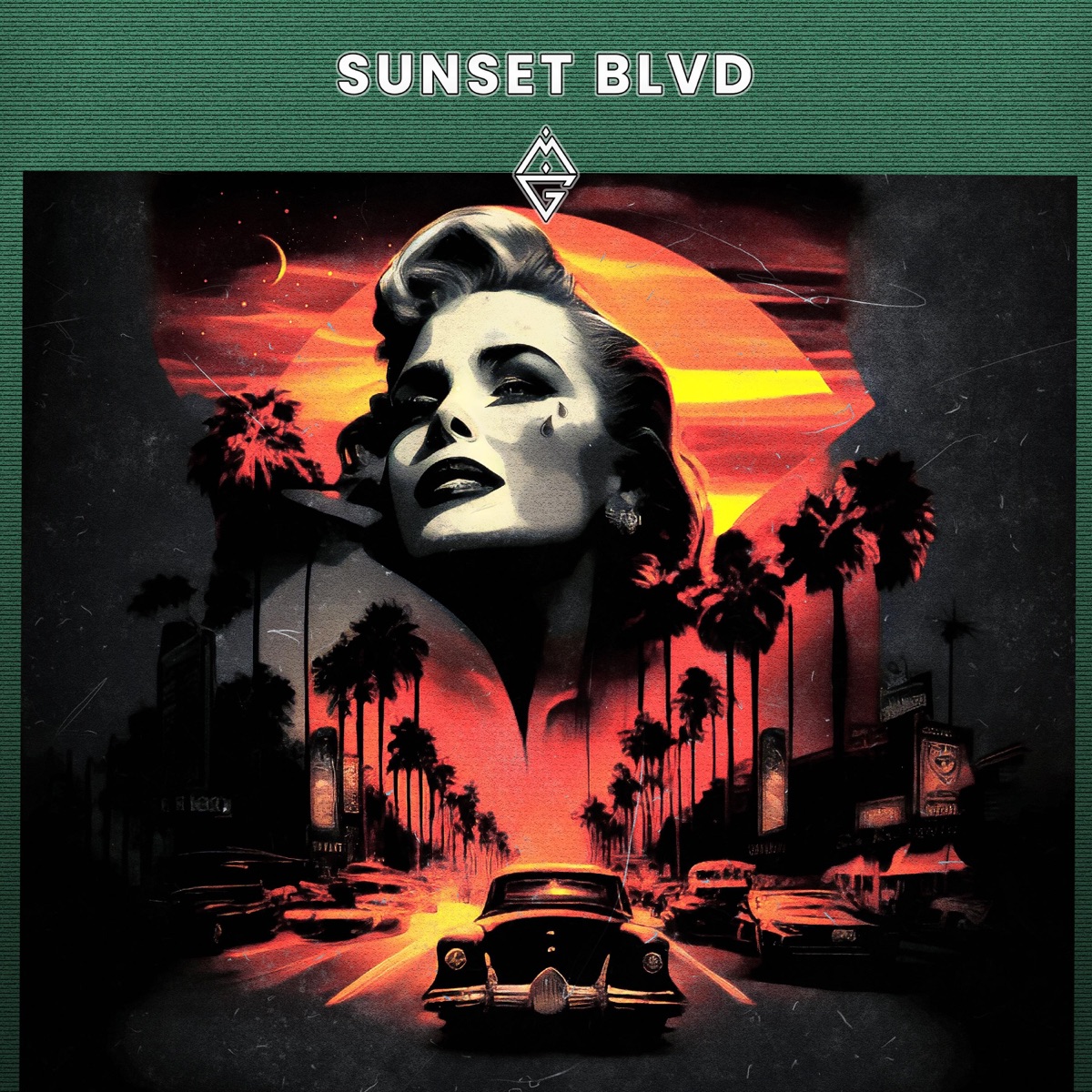 SUNSET BLVD (feat. twentyone) - Single by Marvin Game, Elisa Loah & NOK1D album cover