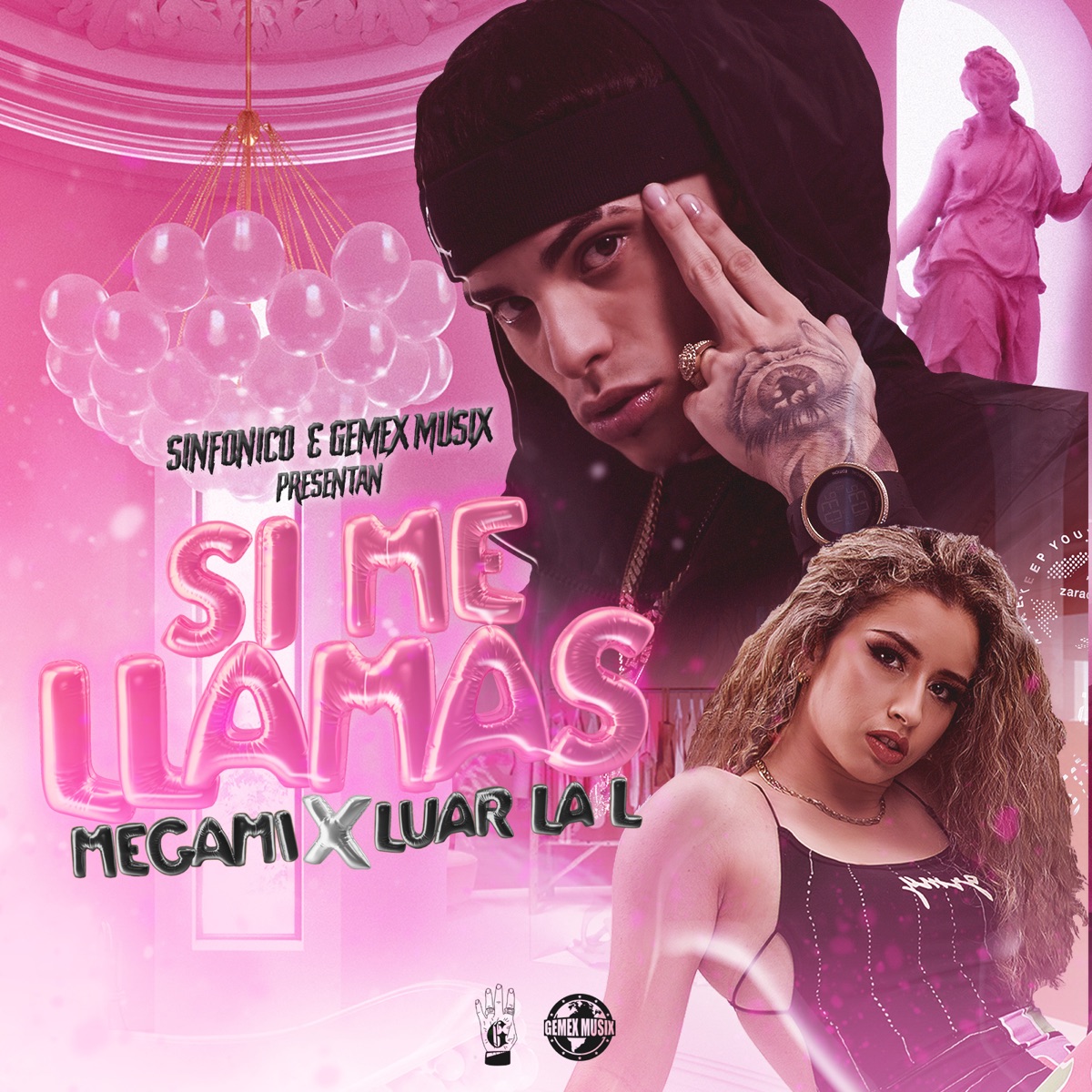 Si Me Llamas - Single by Megami Weapons & Luar La L album cover
