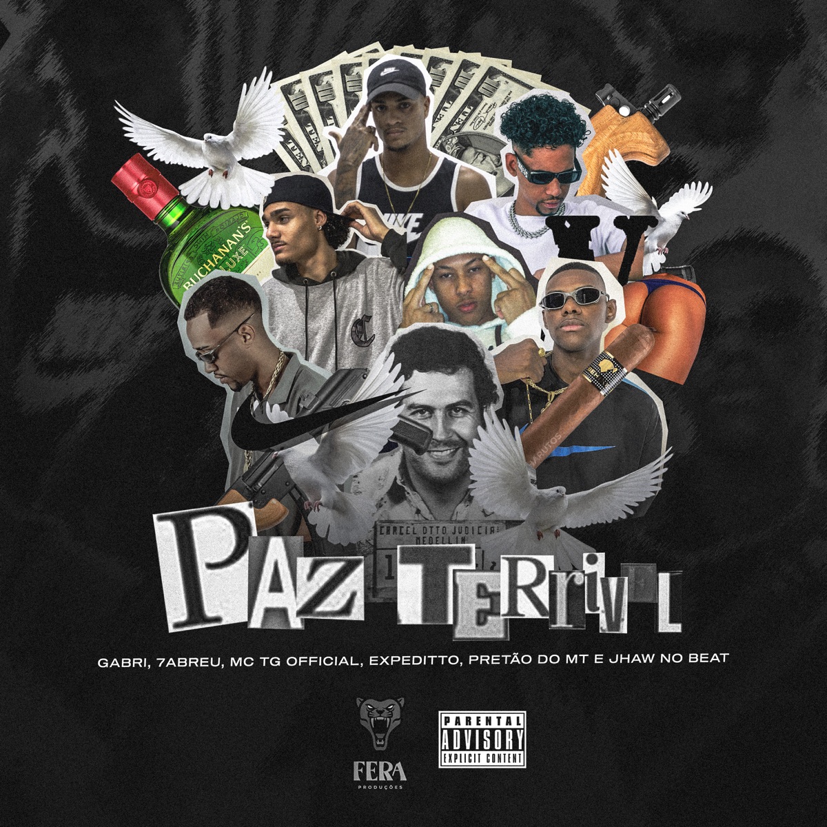 Paz Terrível (feat. mc tg official, Expeditto & 7Abreu) - Single by Jhaw no Beat, Gabri & Pretão do Mt album cover
