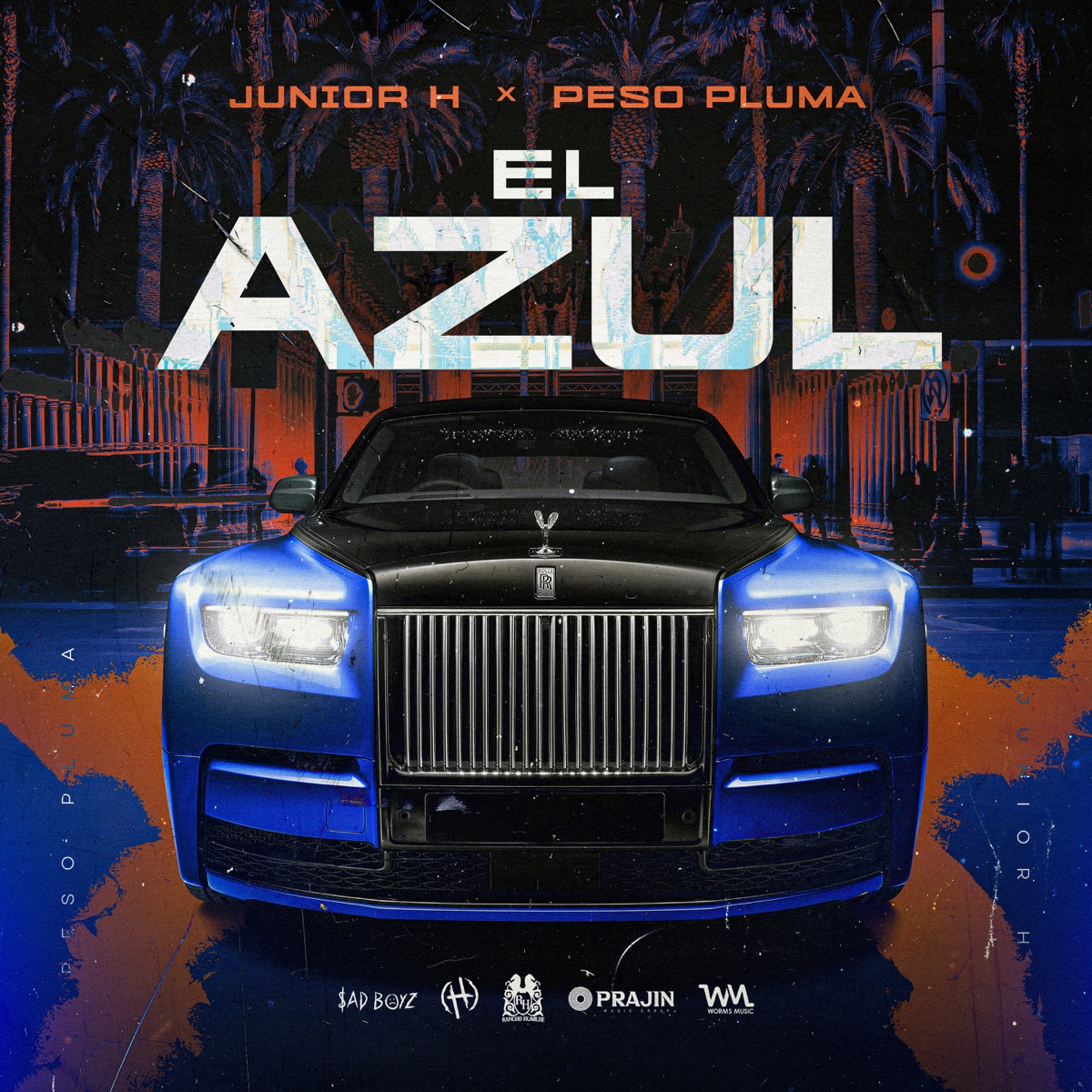 El Azul - Single by Junior H & Peso Pluma album cover