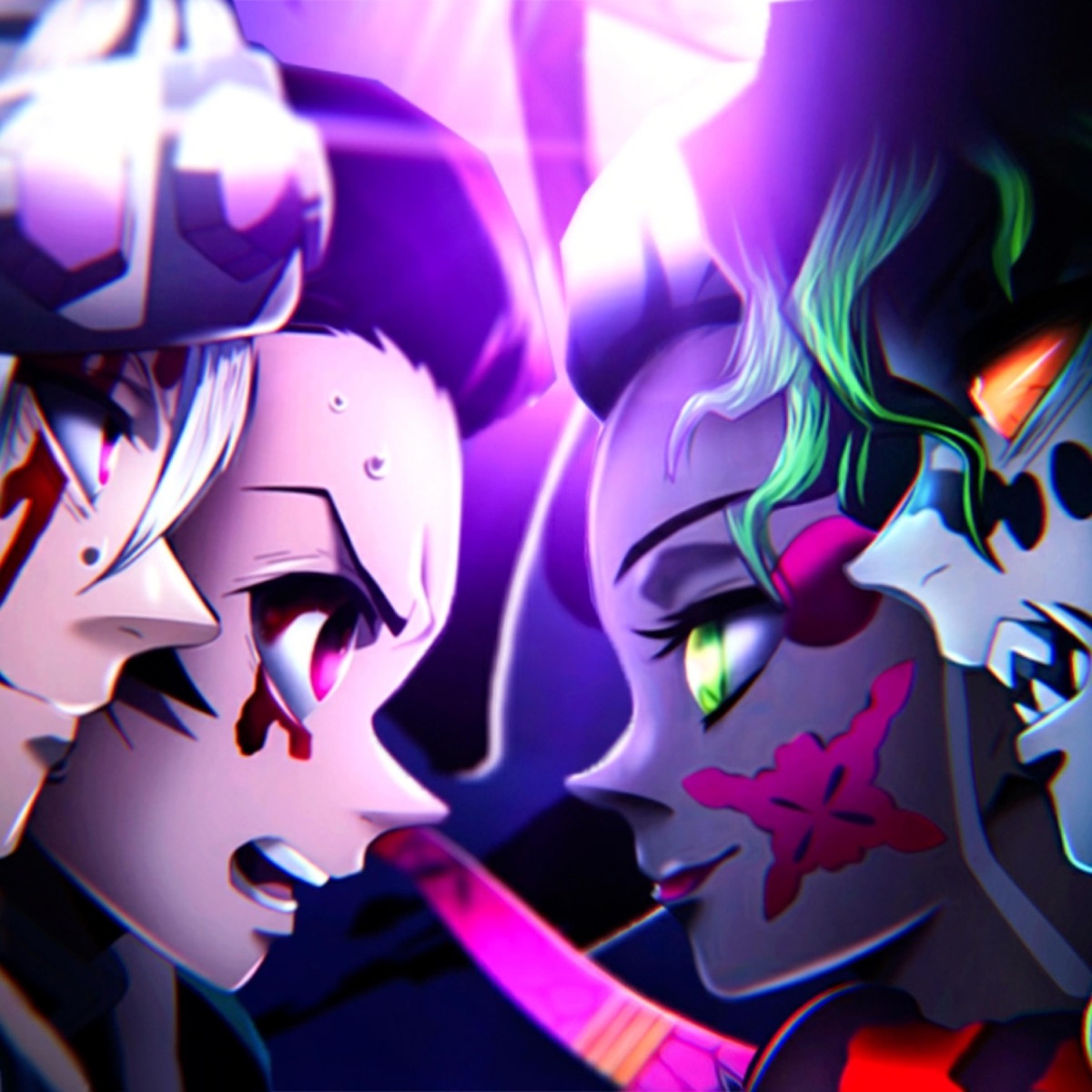 Uzui vs Gyoutaro Rap. Distrito Rojo (feat. Kballero Rap) - Single by Kyba album cover