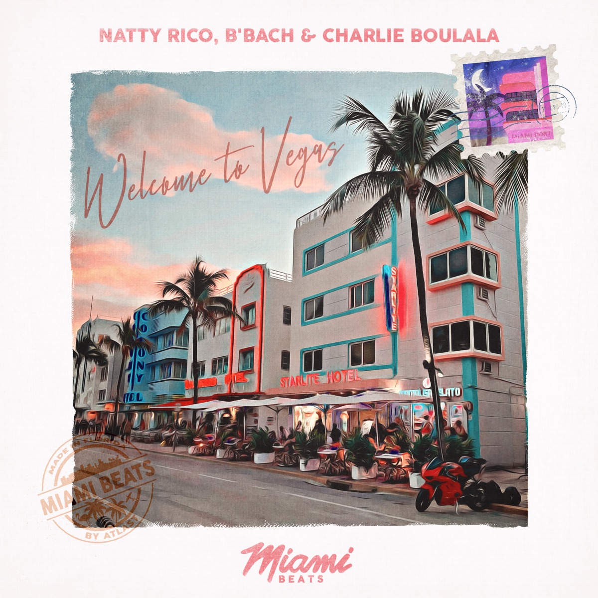 Welcome to Vegas - Single by Natty Rico, B'Bach & Charlie Boulala album cover