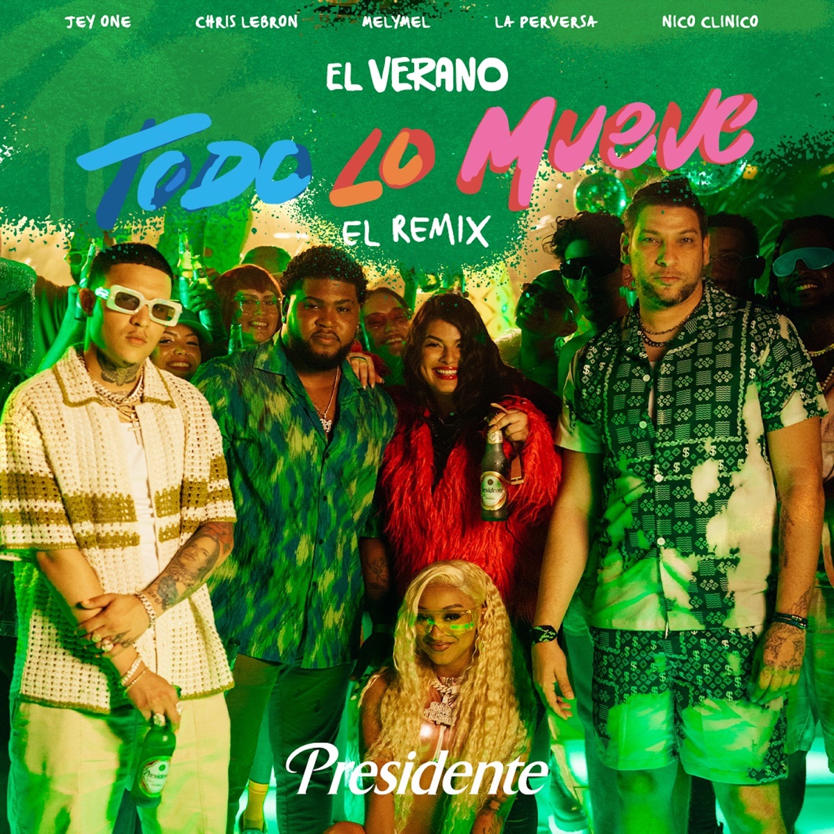El Verano Todo Lo Mueve – El Remix (feat. Nico Clinico & La Perversa) - Single by Jey One, Chris Lebron & Melymel album cover