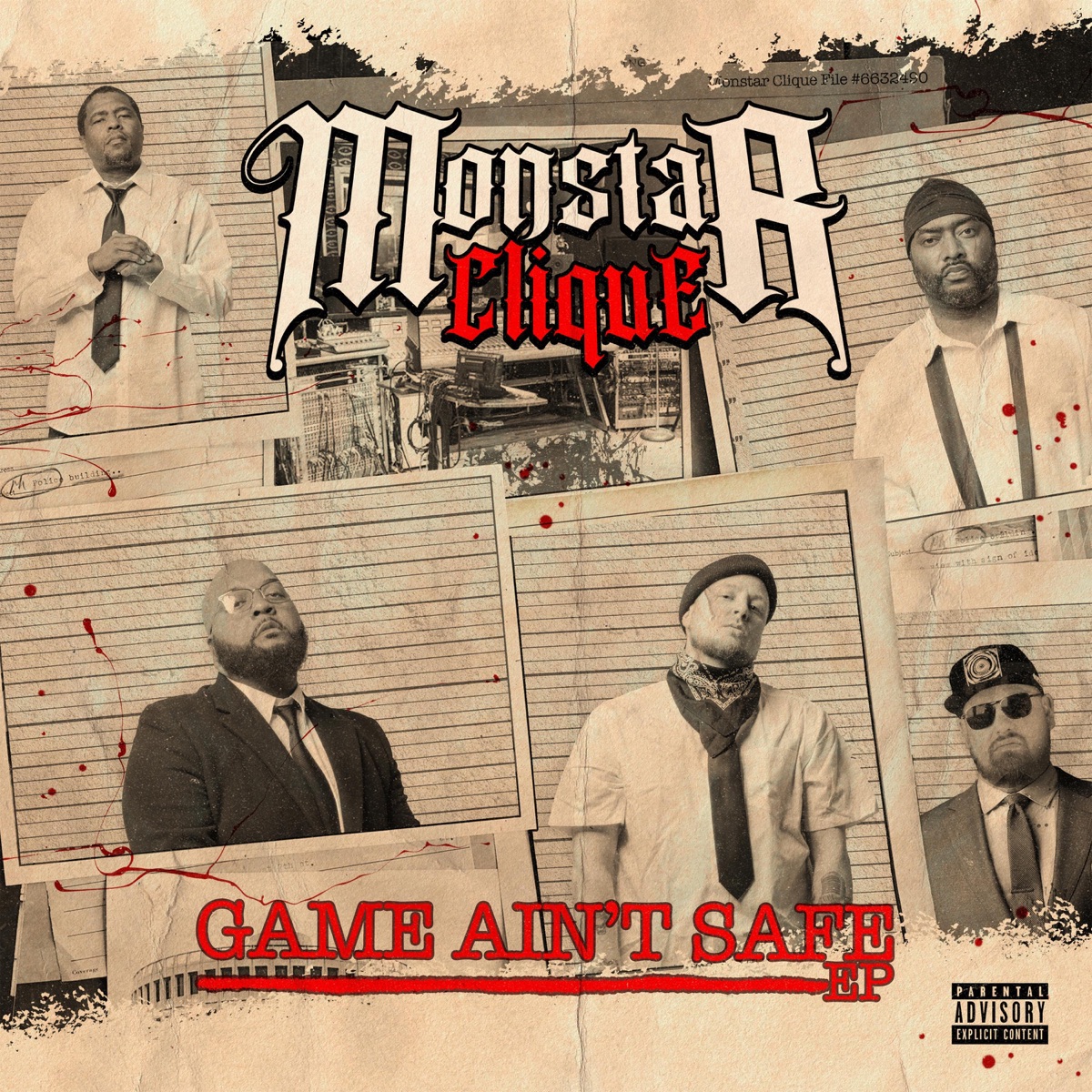 Game Aint Safe (feat. Str8jaket, Lyte, Project Born & Skitzo Michigan) by monstar clique album cover
