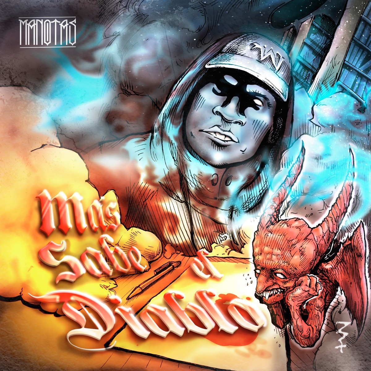 Más sabe el diablo - Single by Manotas album cover