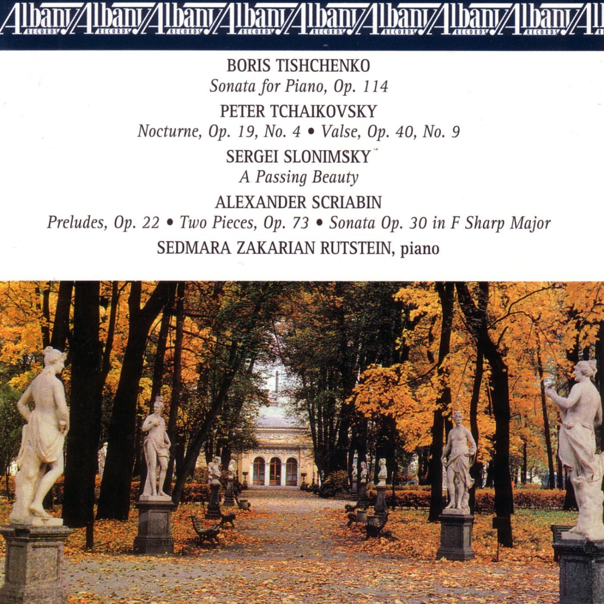 Rutsein Plays Russian Piano Music by Sedmara Zakarian Rutstein album cover