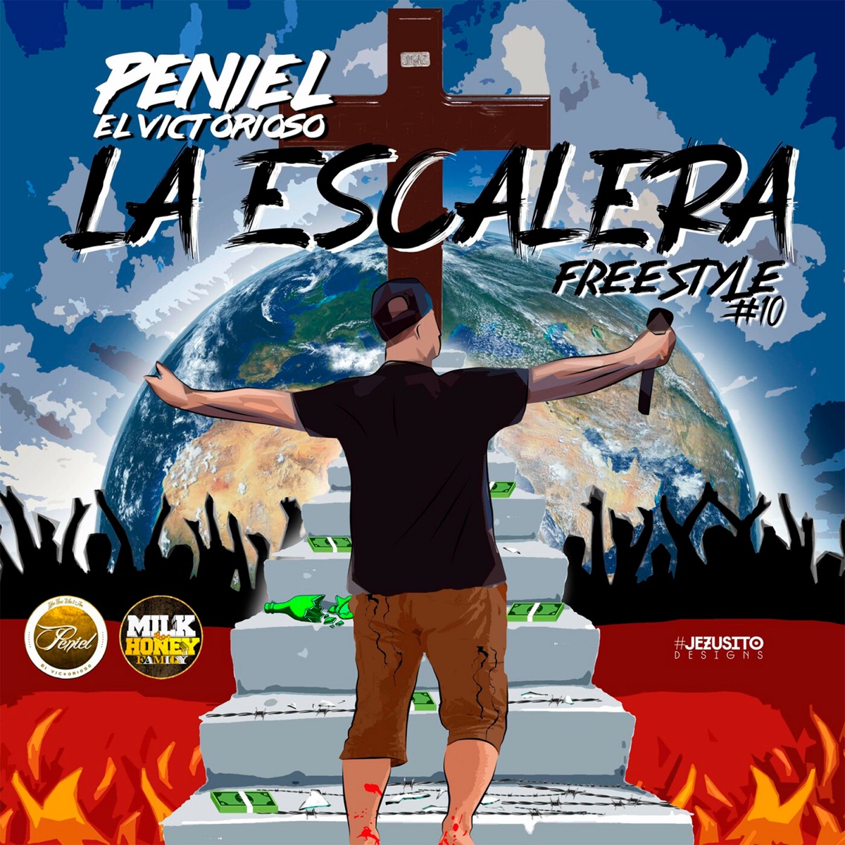 La Escalera (Freestyle 10) - Single by PENIEL EL VICTORIOSO album cover