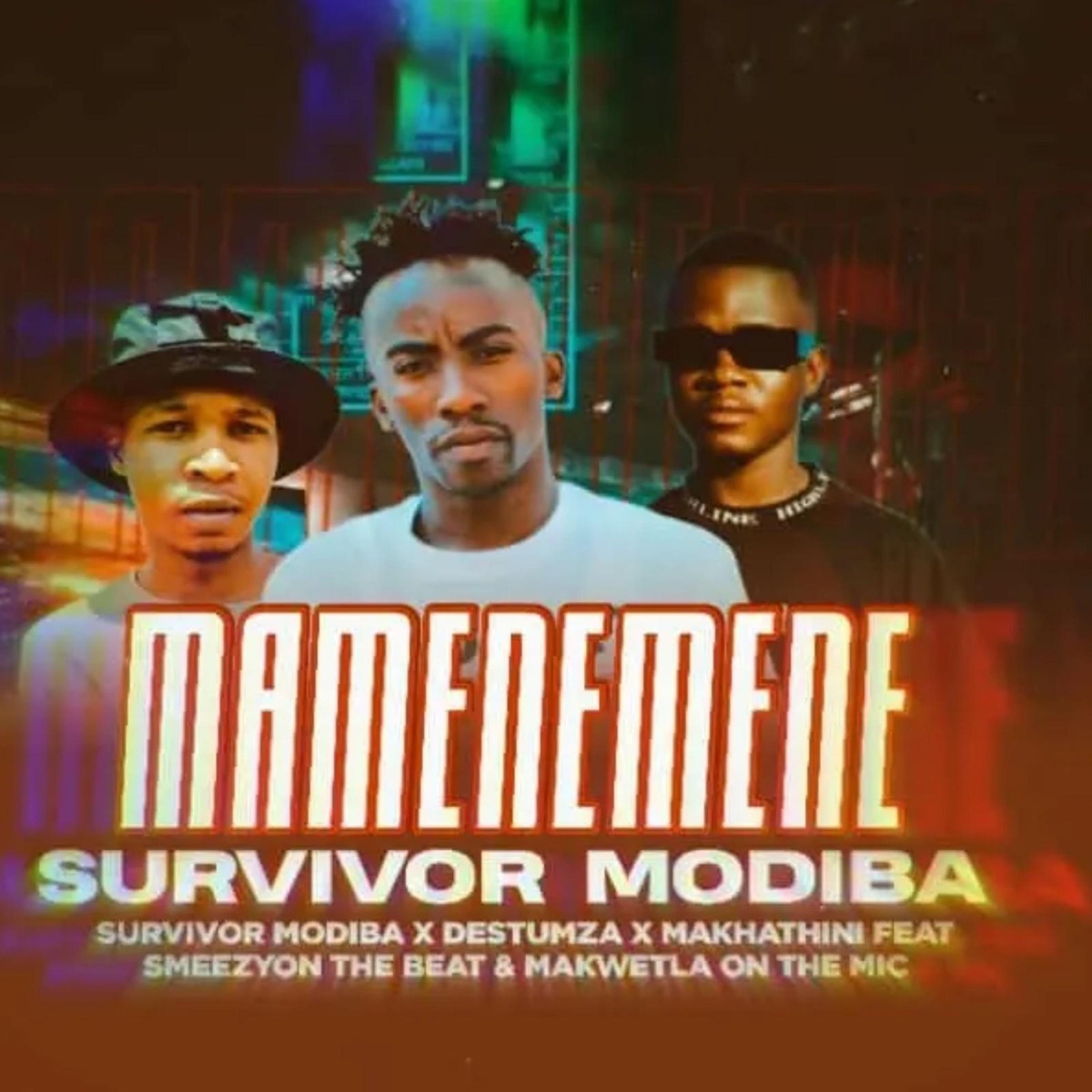 Mamenemene (feat. Destumza, Makhathini, Smeezy on the beat & Makwetla on the mic) - Single by Survivor Modiba album cover