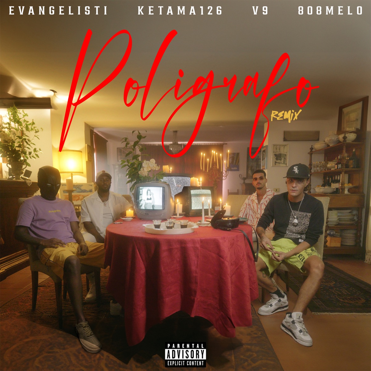Poligrafo Remix (feat. V9 & 808 Melo) - Single by Evangelisti & Ketama126 album cover