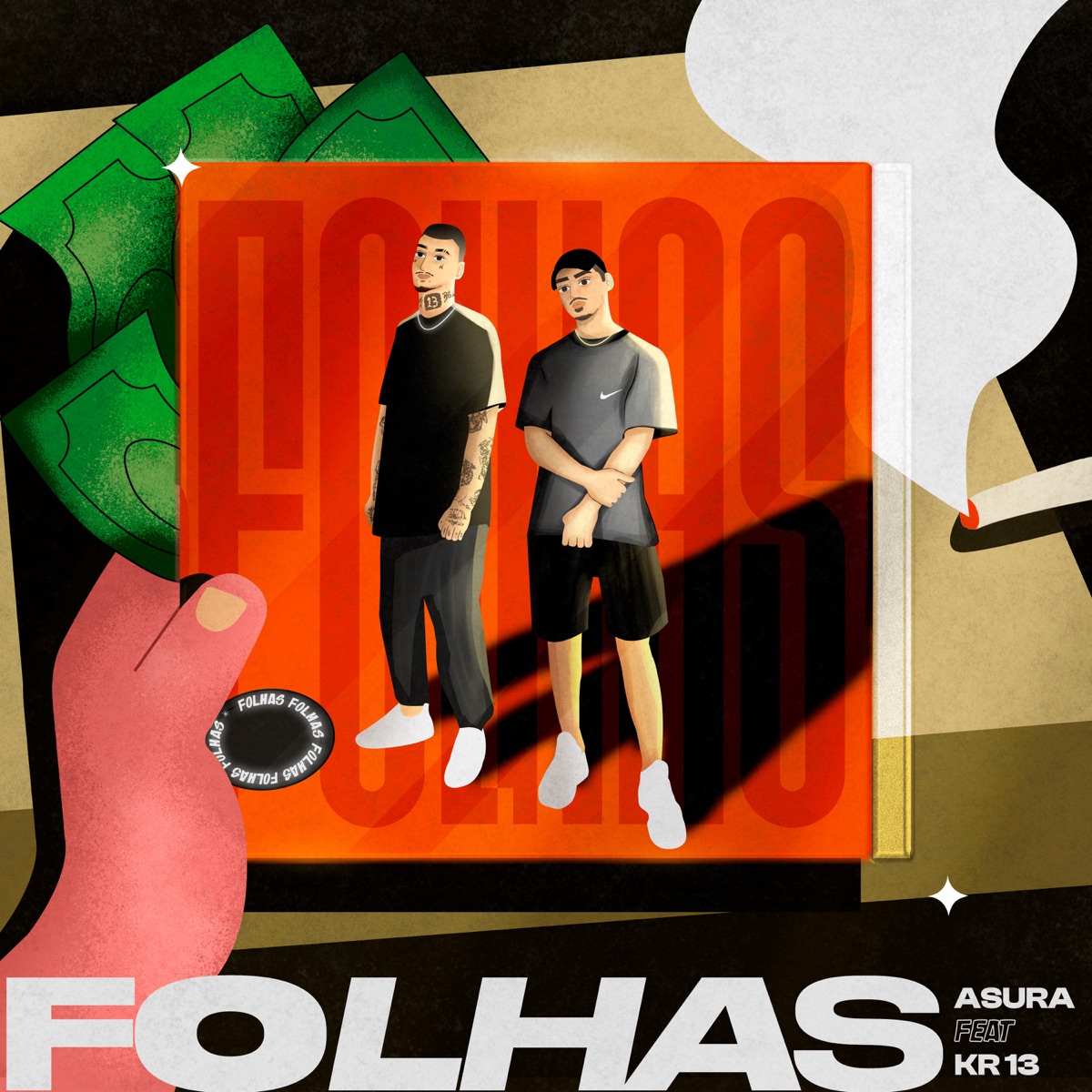Folhas (feat. Kr 13) - Single by Asuramec album cover