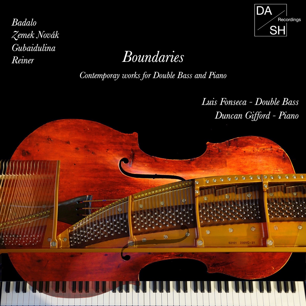 Boundaries - Contemporary Works for Double Bass and Piano by Luis Fonseca & Duncan Gifford album cover