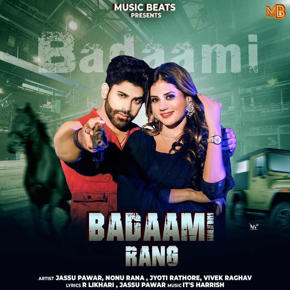 Badaami Rang - Single by Jassu Pawar, Nonu Rana, Jyoti Rathore & Vivek Raghav album cover