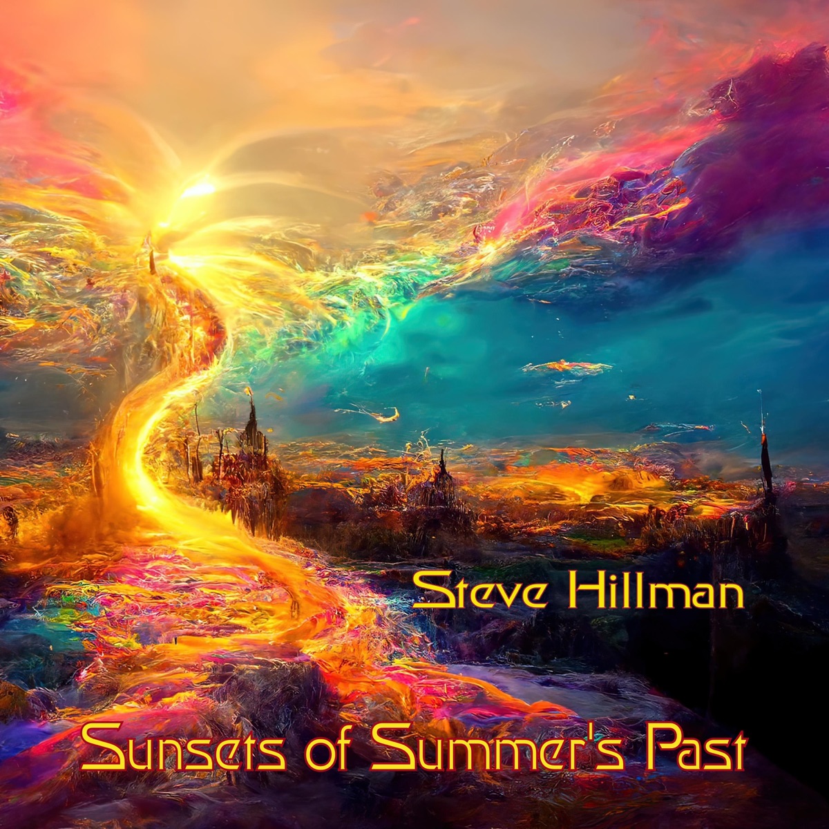 Sunsets of Summer's Past by Steve Hillman album cover