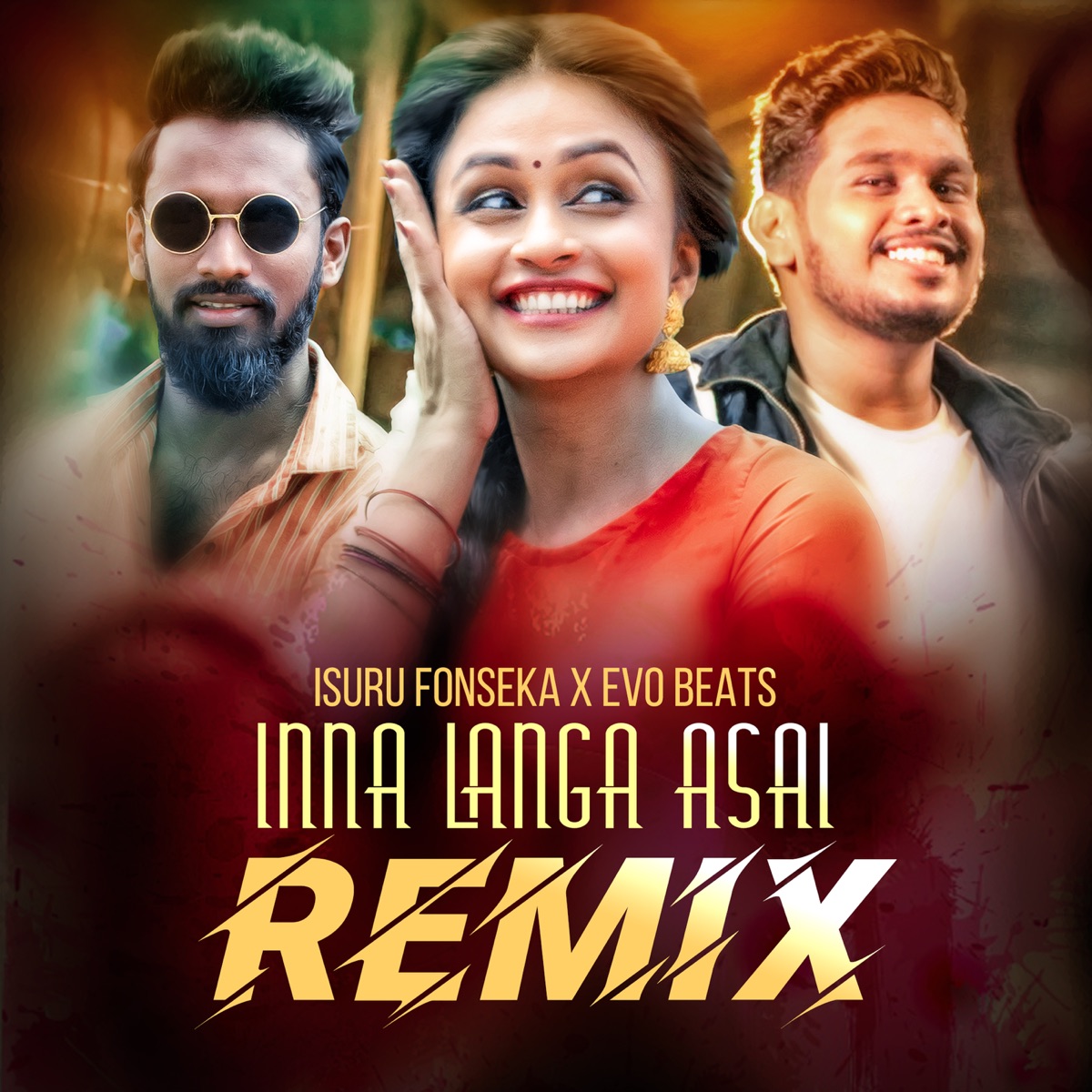 Inna Langa Asai (Remix) - Single by Isuru Fonseka & Evo Beats album cover