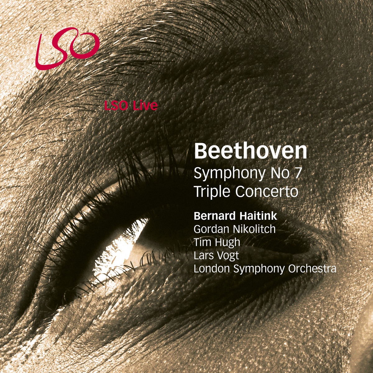 Beethoven: Symphony No. 7 & Triple Concerto by Bernard Haitink, Gordan Nikolitch, Lars Vogt, London Symphony Orchestra & Tim Hugh album cover