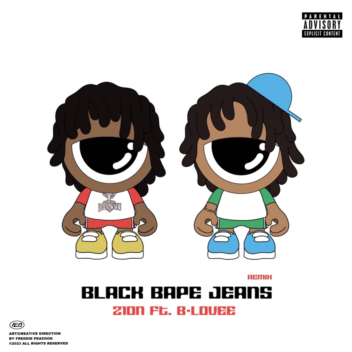 Black Bape Jeans (feat. B-Lovee) [Remix] - Single by Z1ON album cover