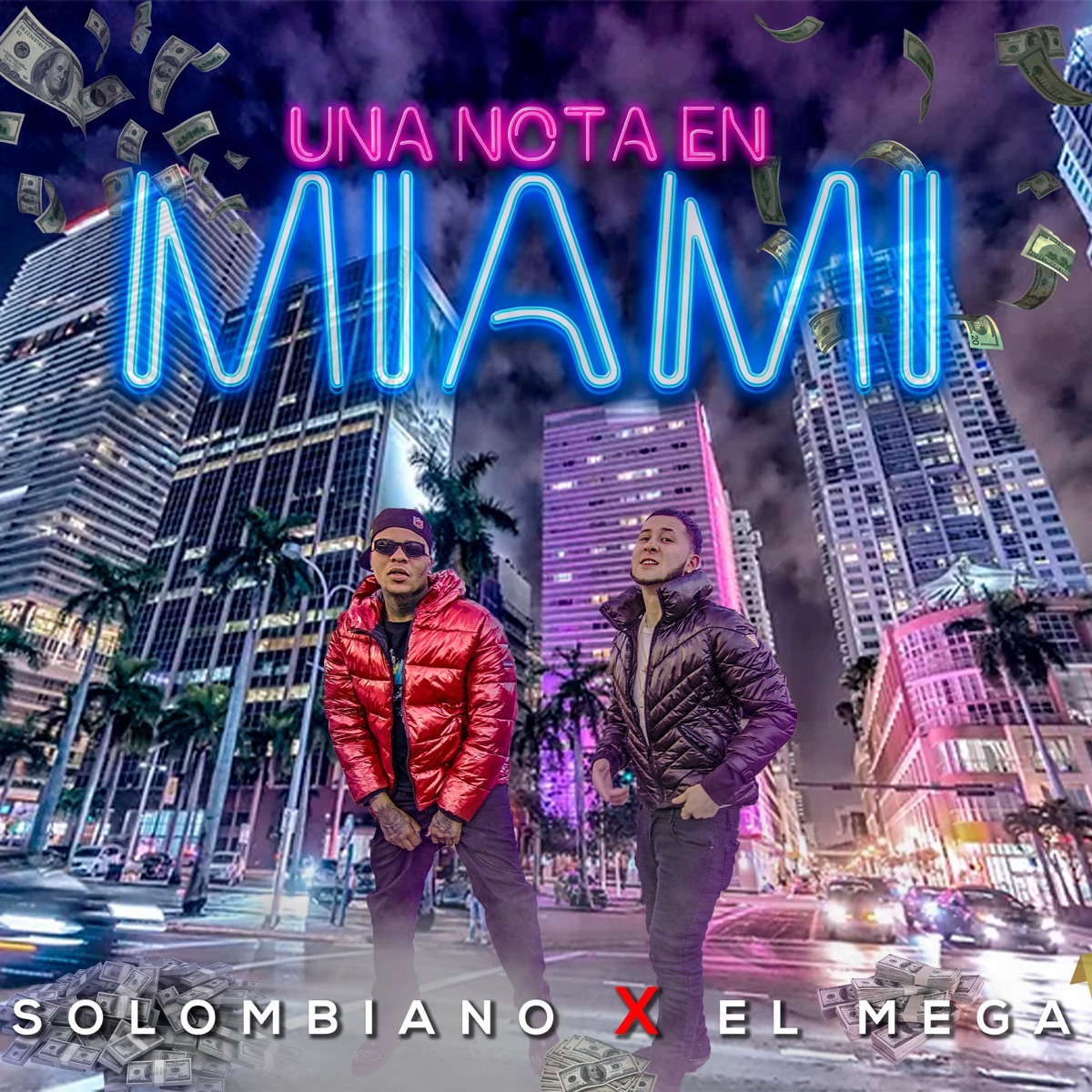 Una Nota En Miami (feat. EL MEGA) - Single by Solombiano album cover