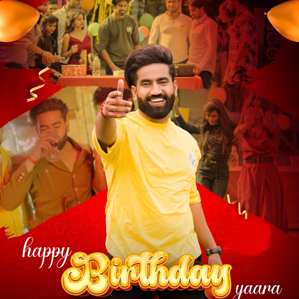 Happy Birthday Yaara - Single by Pradeep Bhati & Tony Garg album cover