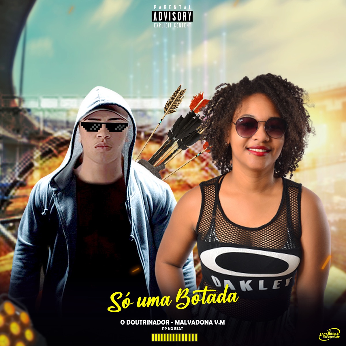 Só uma Botada - Single by A Malvadona V.M, O Doutrinador & Pp no beat album cover