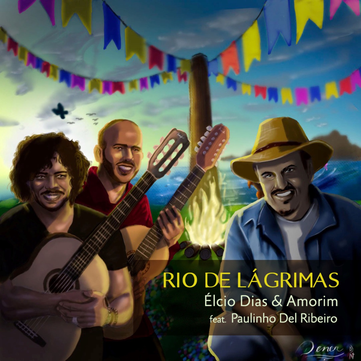 Rio de Lágrimas (feat. Paulinho Del Ribeiro) - Single by Elcio Dias & Amorim album cover