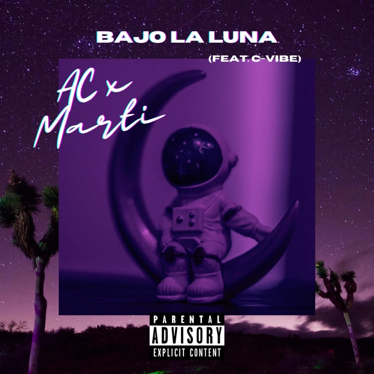 BAJO LA LUNA (feat. C-vibe) - Single by ACTHEKiDFROMSPACE & Marti Kupferberg album cover