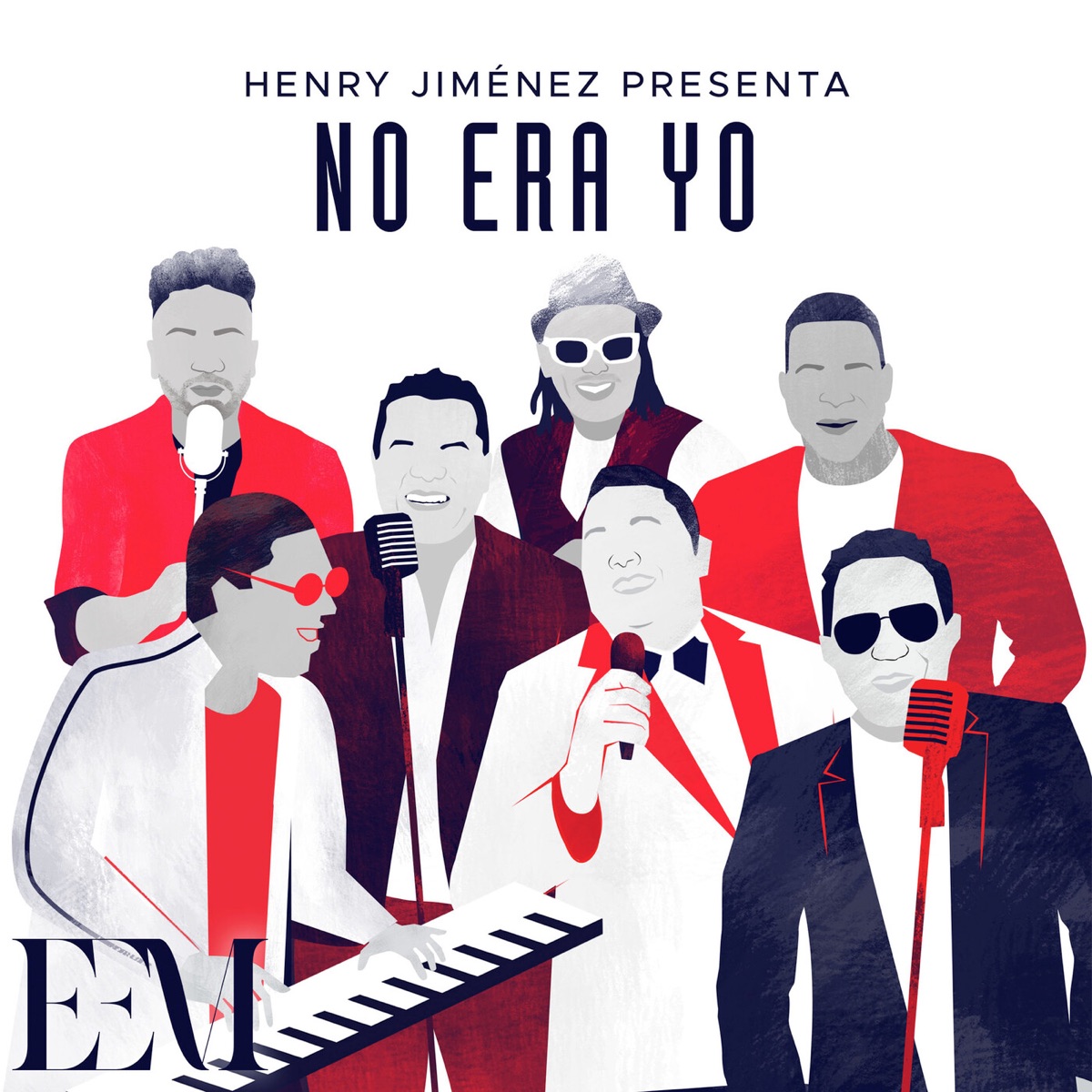 No Era Yo (feat. La Banda Gorda, Jandy Ventura, Silvio Mora & Pochy y Su Cocoband) - Single by Henry Jiménez, Merenglass Grupo & Kinito Mendez album cover