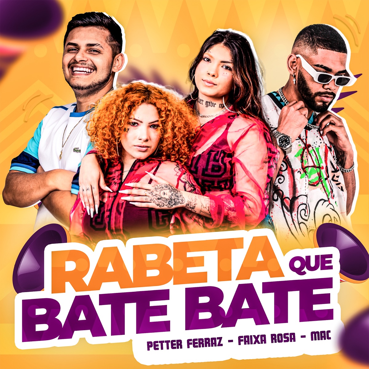 Rabeta Que Bate Bate - Single by Petter Ferraz, Faixa Rosa & Mac album cover