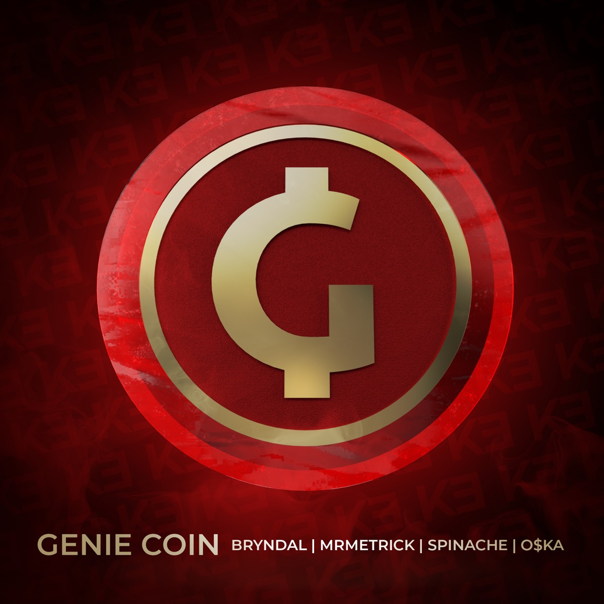 Genie Coin (feat. MRmetrick) - Single by Spinache, O$KA & Jakub Jan Bryndal album cover