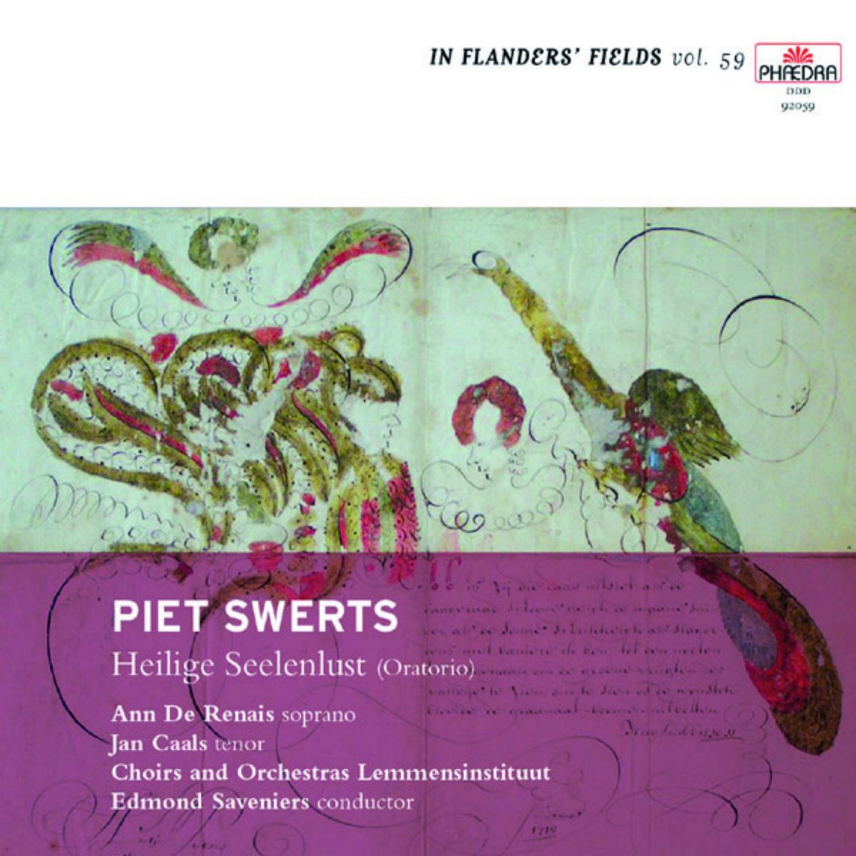 In Flanders' Fields Vol. 59: Piet Swerts - Heilige Seelenlust by Orchestra Lemmensinstituut, Edmond Saveniers, Ann de Renais, Jan Caals & Choir Lemmensinstituut album cover