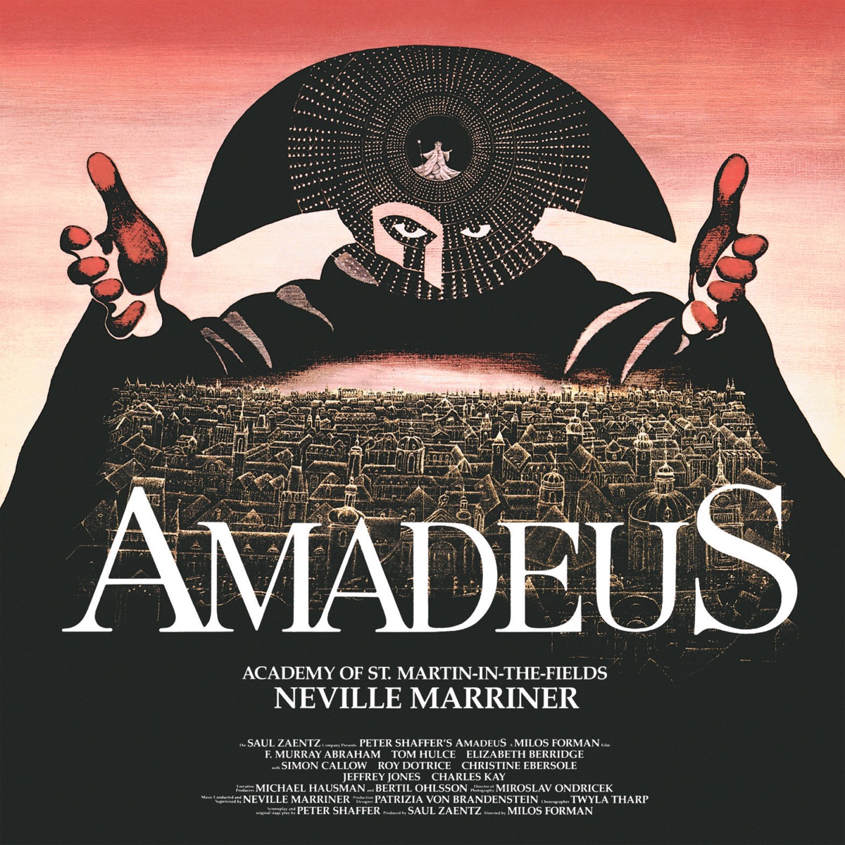 Amadeus (The Complete Soundtrack Recording) by Sir Neville Marriner & Academy of St Martin in the Fields album cover