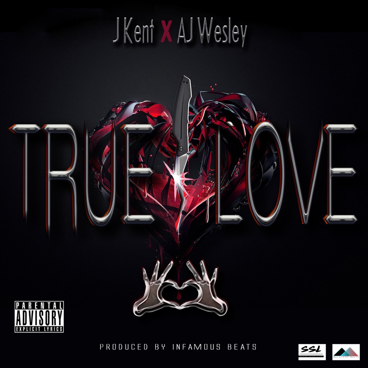 True Love - Single by J Kent & AJ Wesley album cover