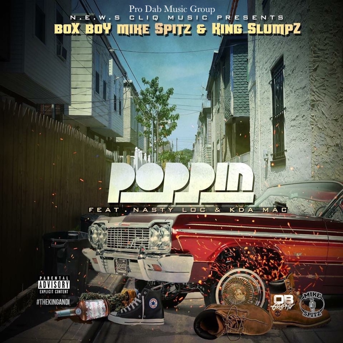 Poppin (feat. Nasty Loc & Kda Mac) - Single by Box Boy Mike Spitz & King Slumpz album cover