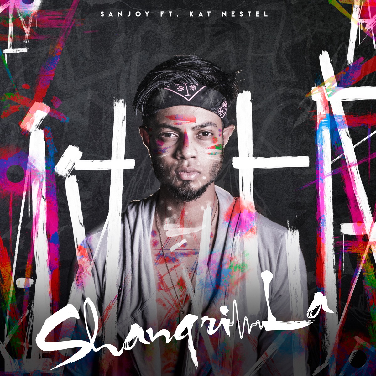 Shangri-La (feat. Kat Nestel) - Single by Sanjoy album cover
