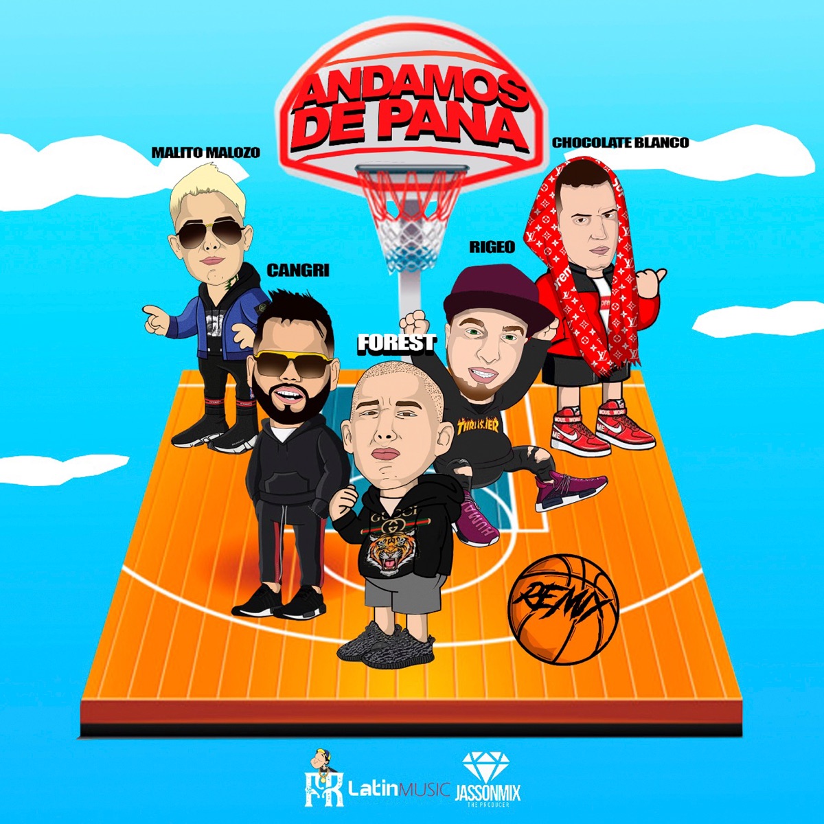 Andamos De Pana (Remix) [feat. Malito Malozo] - Single by Forest, Rigeo, Cangri & Chocolate Blanco album cover