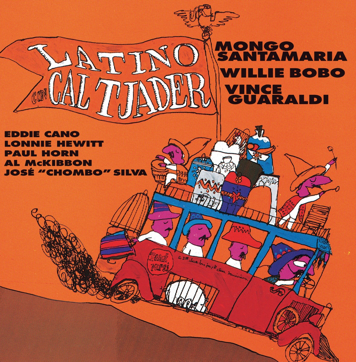 Latino! (Remastered) by Cal Tjader, Mongo Santamaria & Willie Bobo album cover
