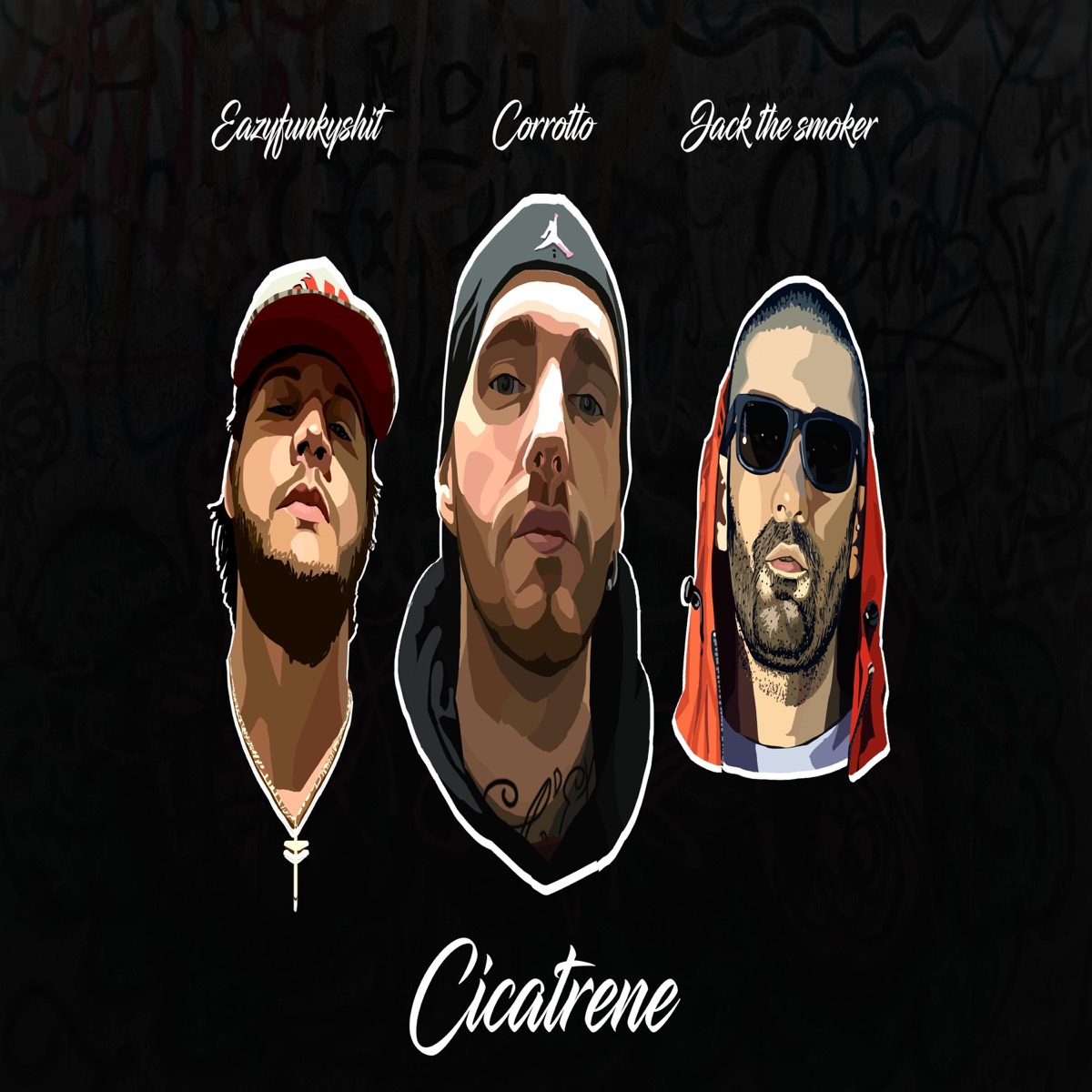 Cicatrene (feat. Jack the smoker & Eazyfunkyshit) - Single by Corrotto album cover