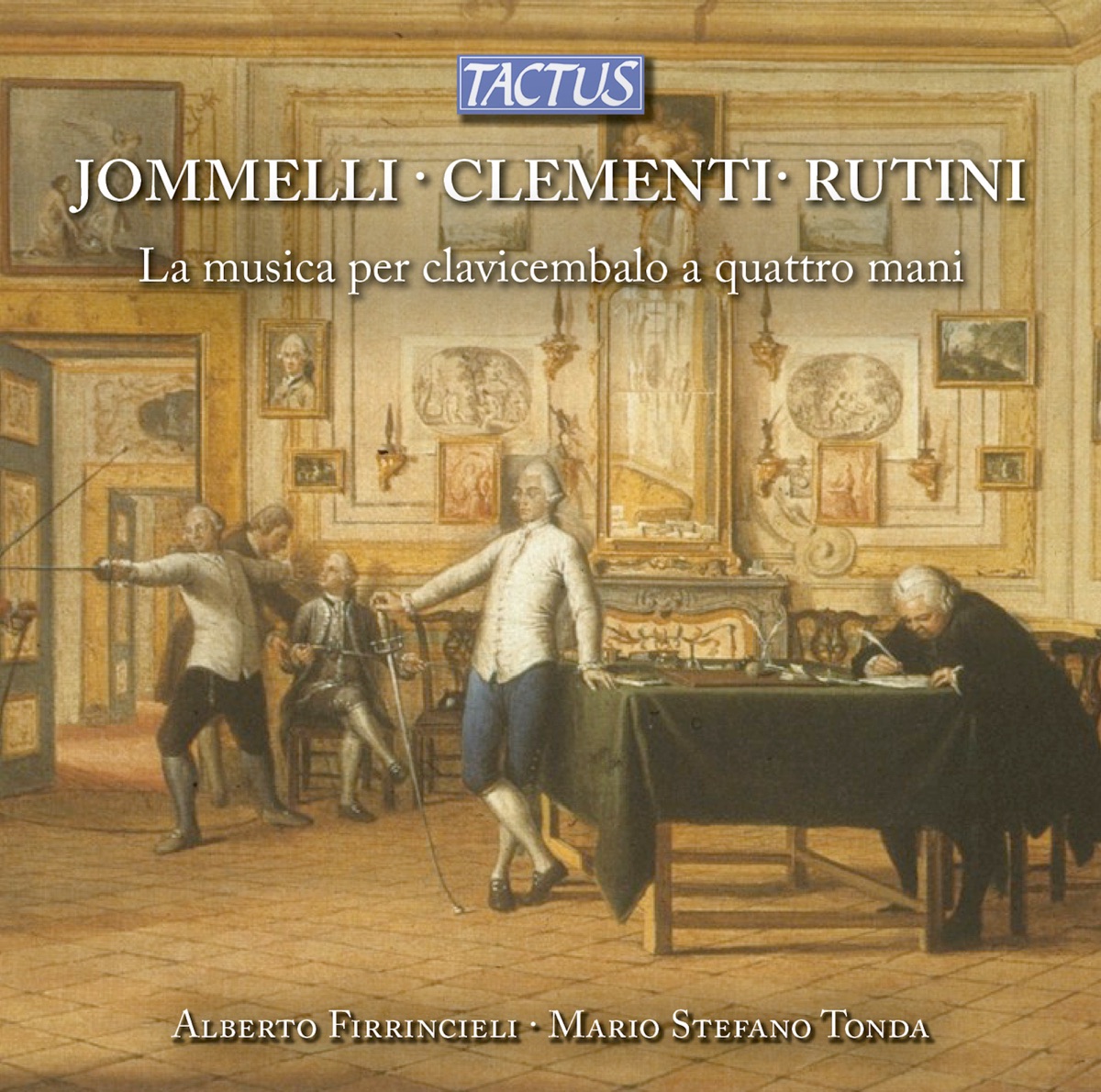 Jommelli, Clementi & Rutini: La musica per clavicembalo a quattro mani by Alberto Firrincieli & Mario Stefano Tonda album cover